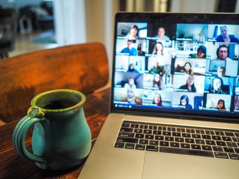 coffee mug and imac