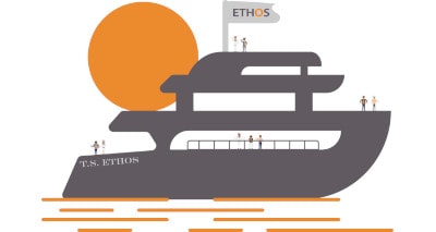 ethos boat with crew