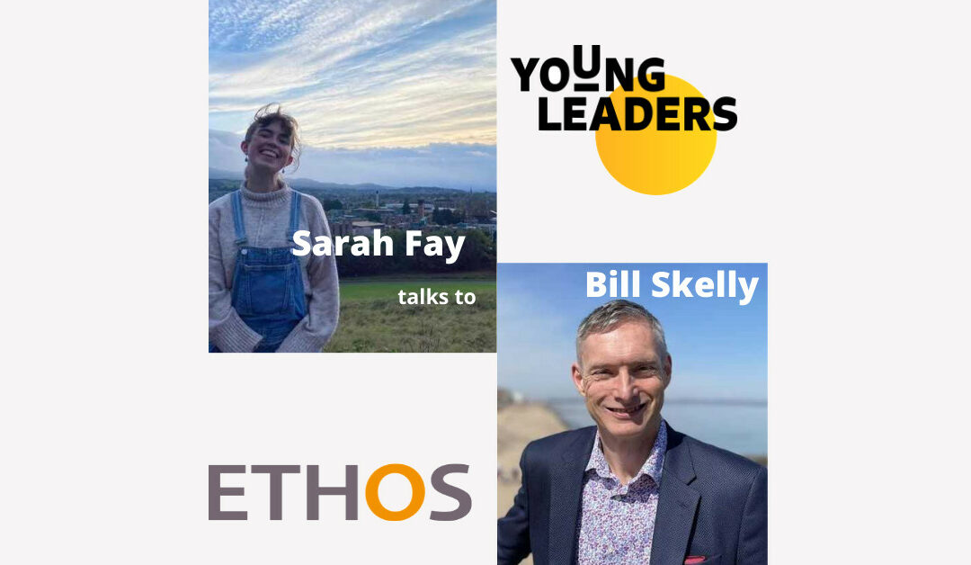 young leader sarah fay talks to bill skelly