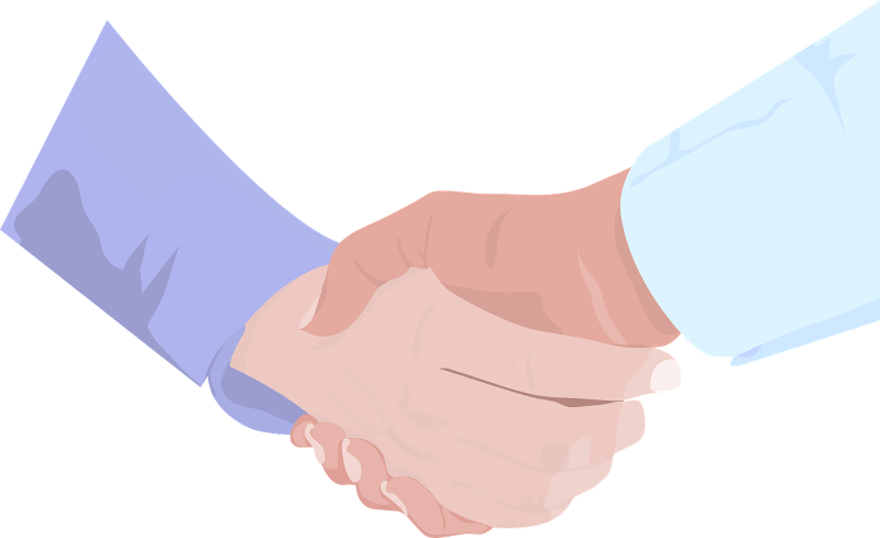 hand shake illustration