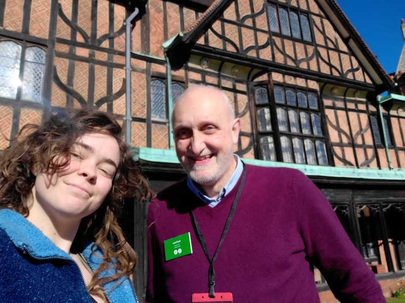 Geoff Carss pictured with a young leader at Windsor Castle